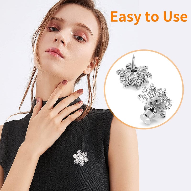 Ceryvop 30 PCS Locking Pin Backs Locking Pin Keepers Clasp, Metal Pin Locks Back - Image 3